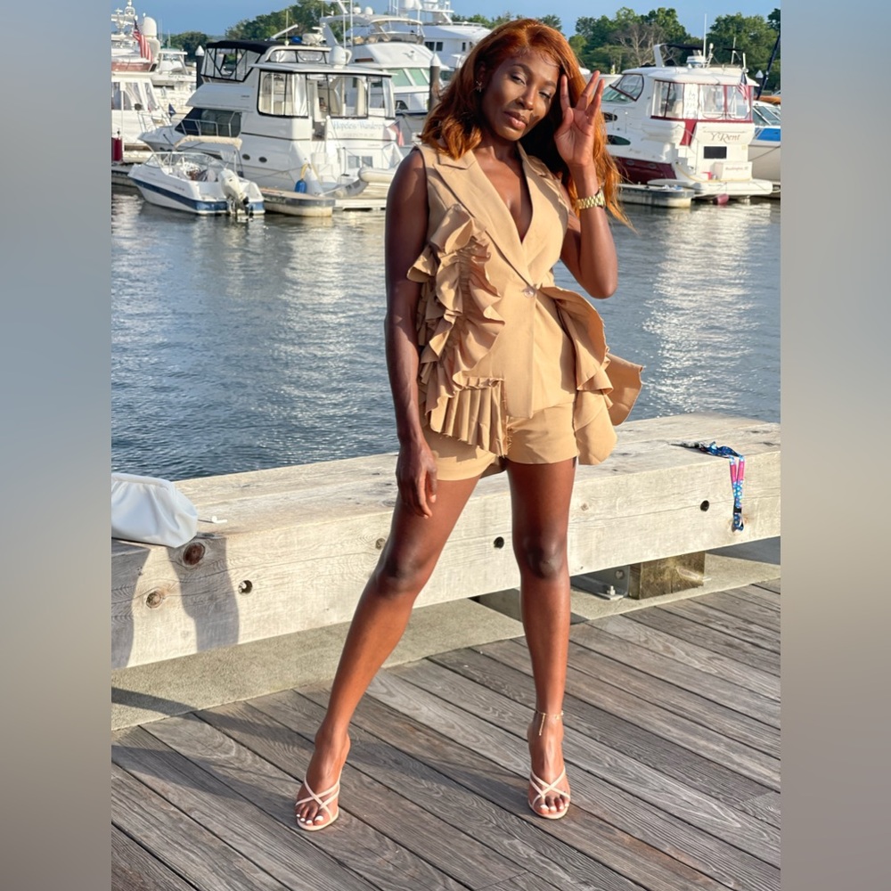 Top and shorts